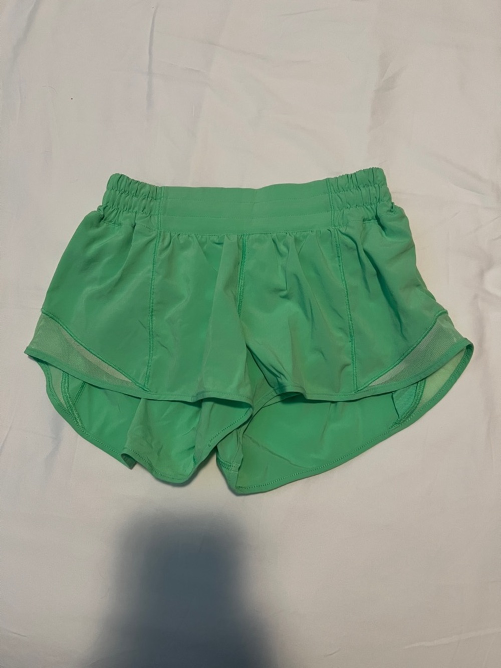lululemon athletica Neon Green Athletic Running Shorts